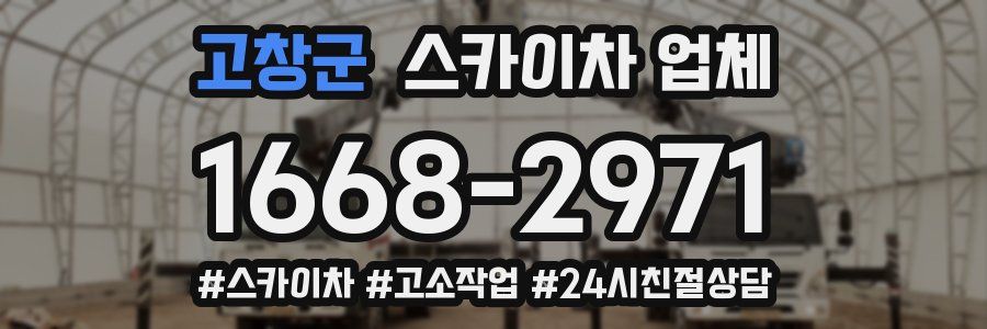 고창군 스카이차 업체