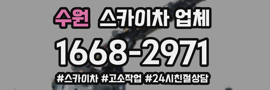 수원 스카이차 업체
