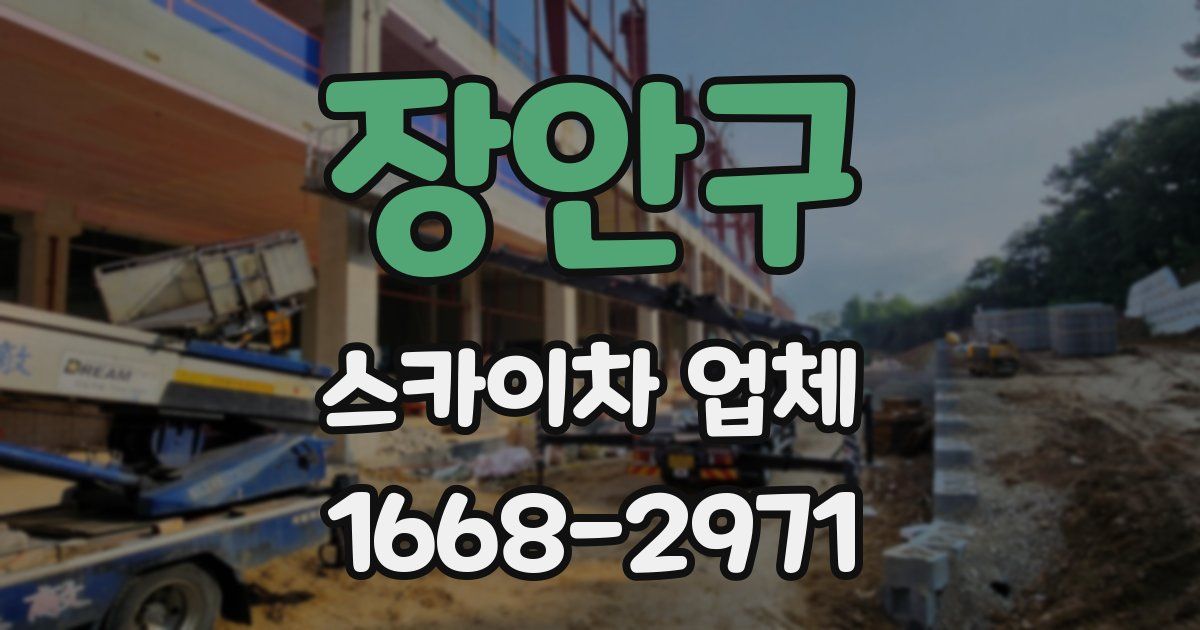 장안구 스카이차 업체