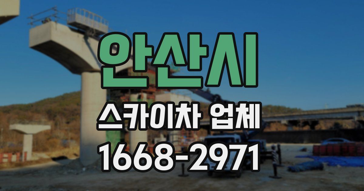안산시 스카이차 업체