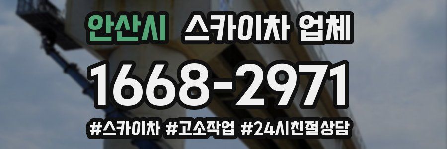 안산시 스카이차 업체