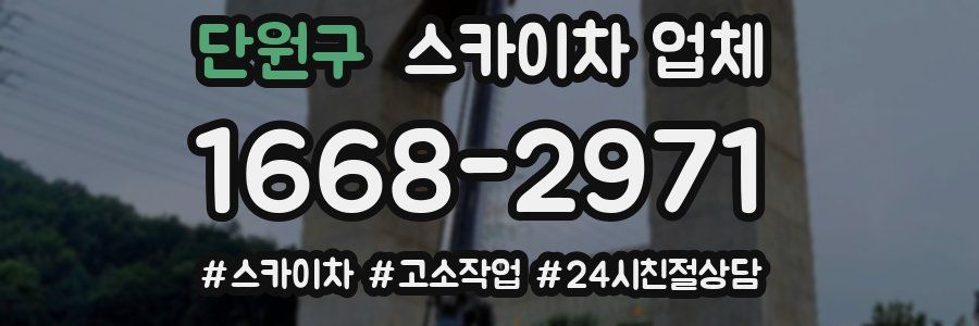 단원구 스카이차 업체