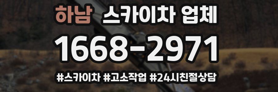 하남 스카이차 업체