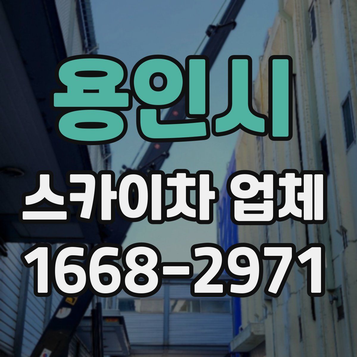 용인시 스카이차 업체