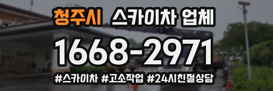 청주시 스카이차 업체
