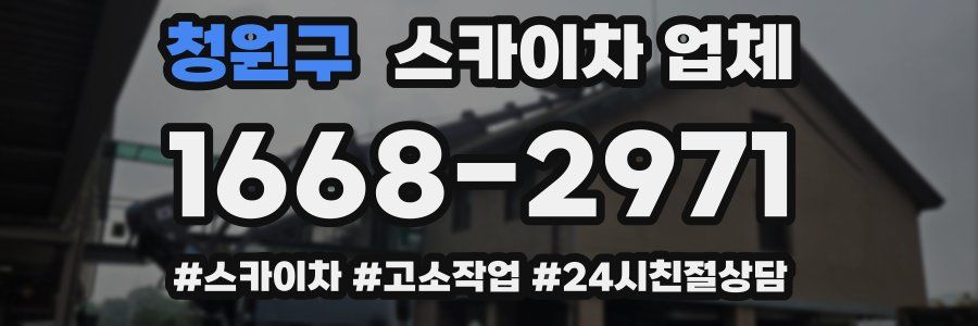 청원구 스카이차 업체