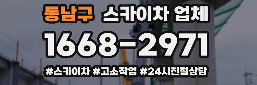 동남구 스카이차 업체