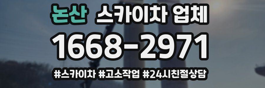 논산 스카이차 업체