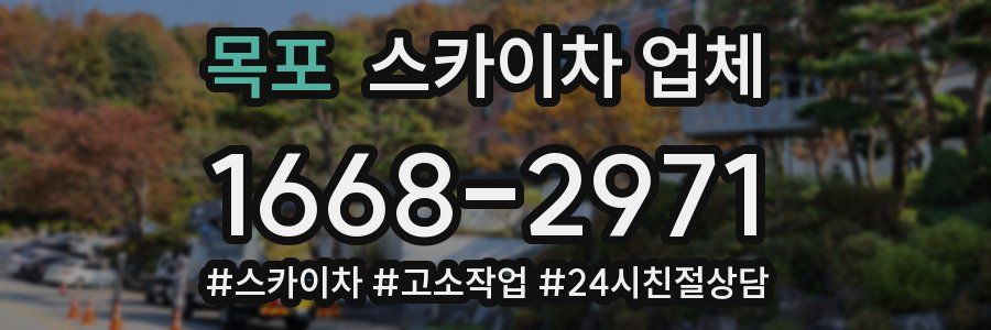 목포 스카이차 업체