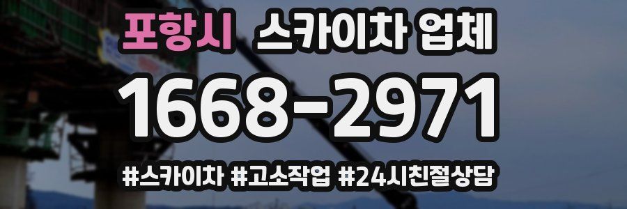 포항시 스카이차 업체