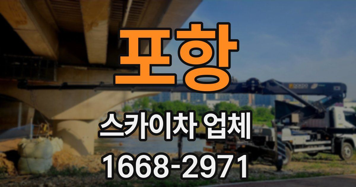 포항 스카이차 업체