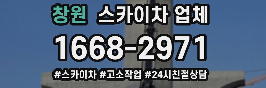 창원 스카이차 업체