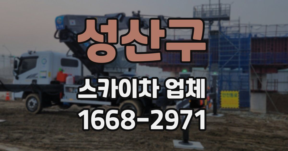 성산구 스카이차 업체