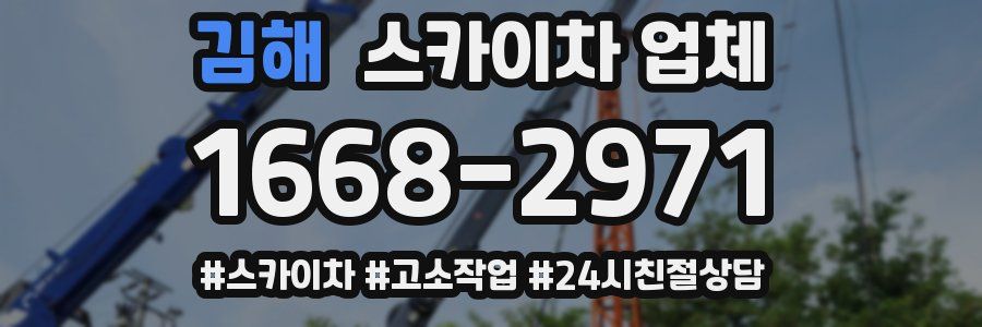 김해 스카이차 업체