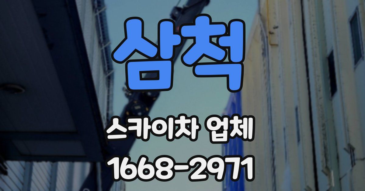 삼척 스카이차 업체