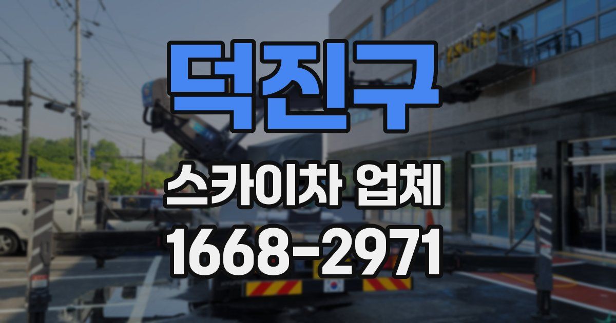 덕진구 스카이차 업체