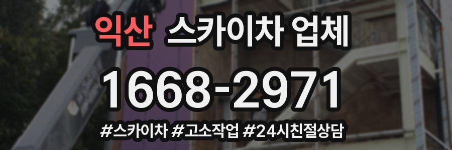 익산 스카이차 업체