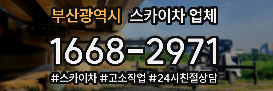 부산광역시 스카이차 업체
