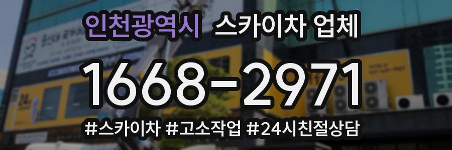 인천광역시 스카이차 업체