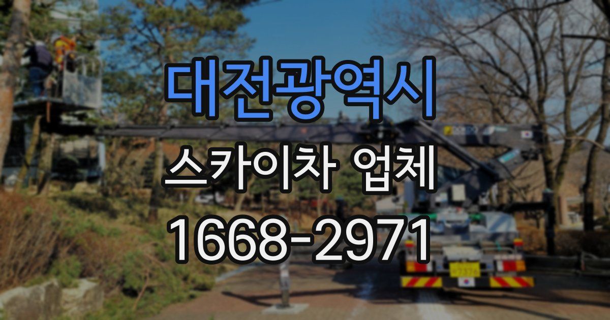 대전광역시 스카이차 업체