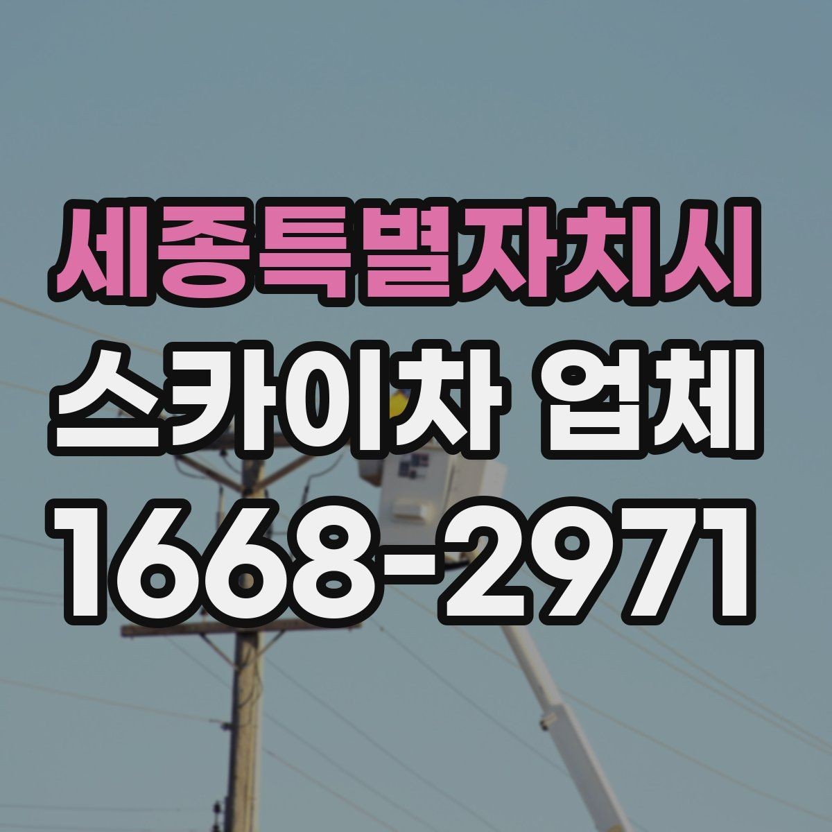 세종특별자치시 스카이차 업체 작업 사례로 보는 활용 분야
