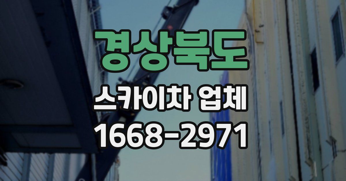 경상북도 스카이차 업체