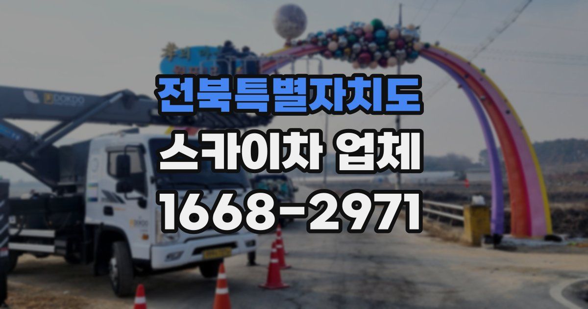 전북특별자치도 스카이차 업체