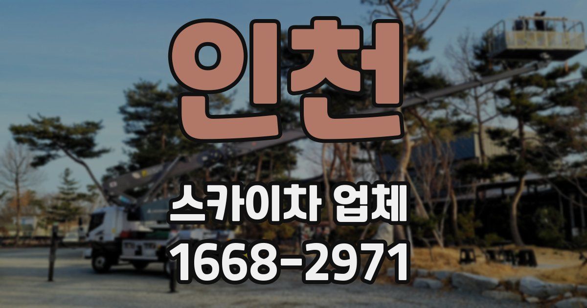 인천 스카이차 업체