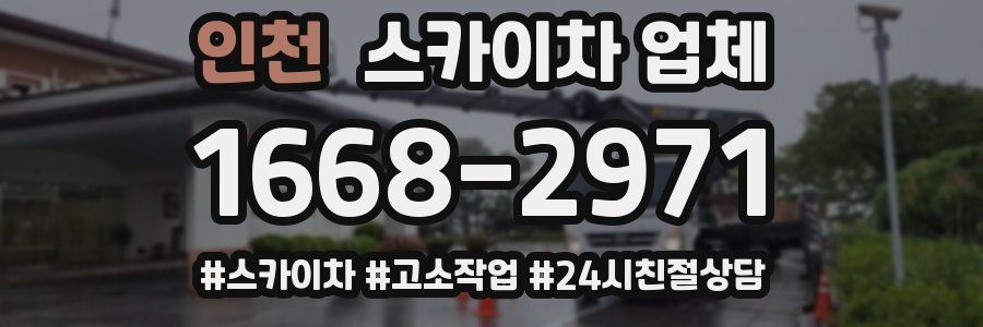 인천 스카이차 업체