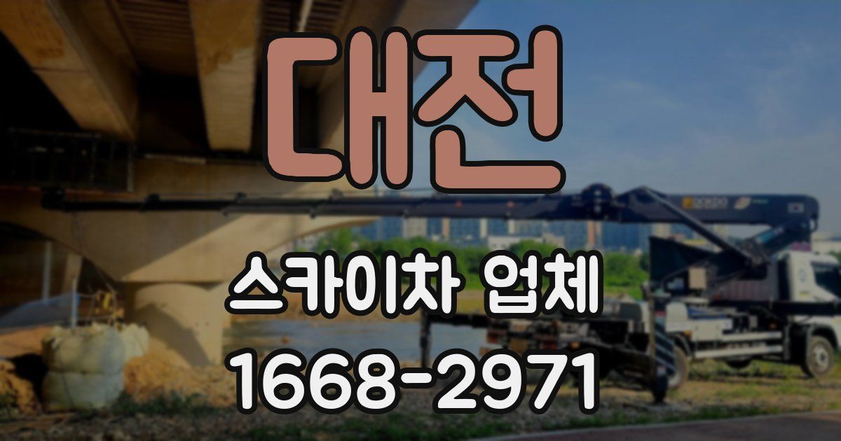 대전 스카이차 업체
