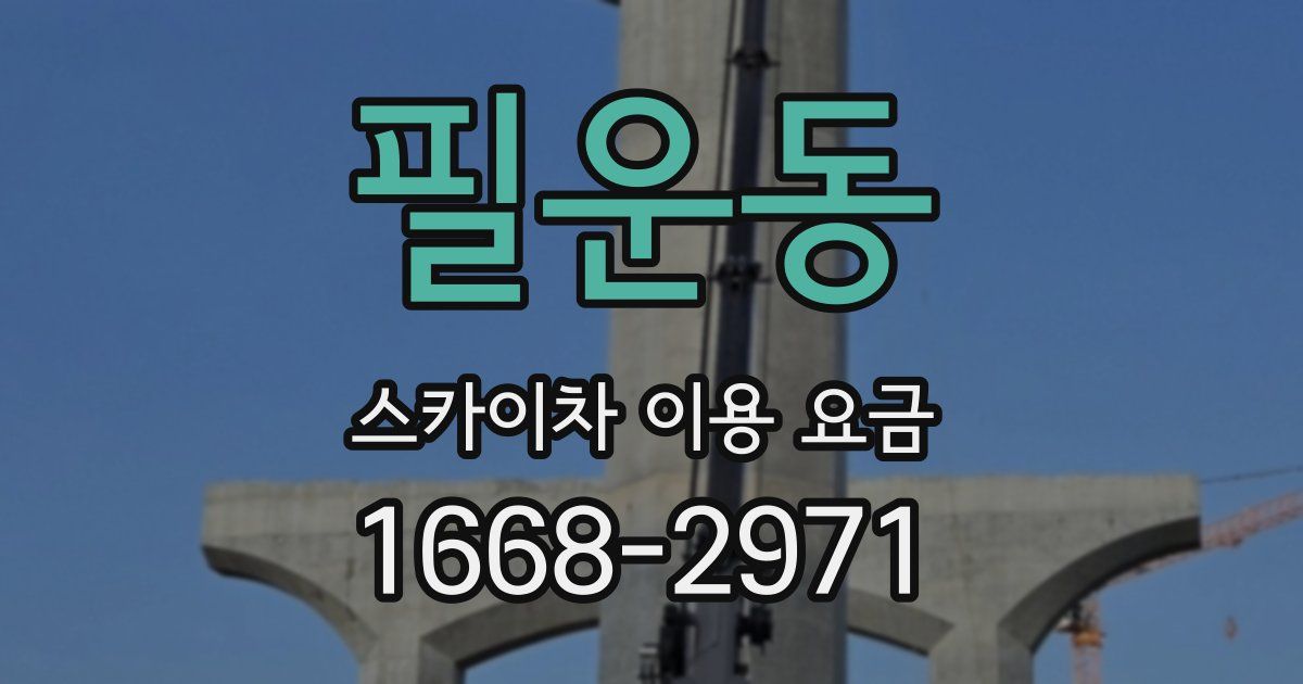 필운동 스카이차 이용 요금