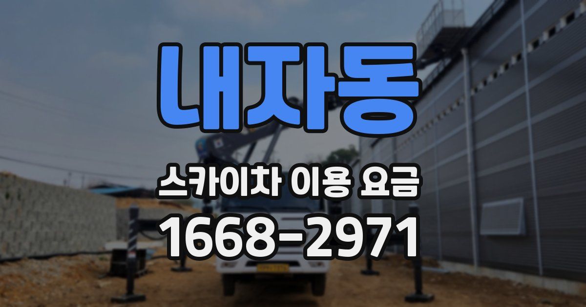 내자동 스카이차 이용 요금