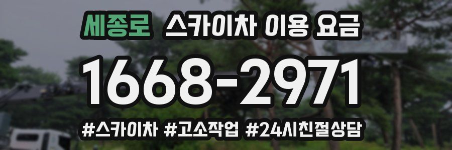 세종로 스카이차 이용 요금