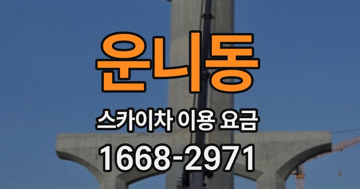 운니동 스카이차 이용 요금