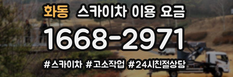 화동 스카이차 이용 요금