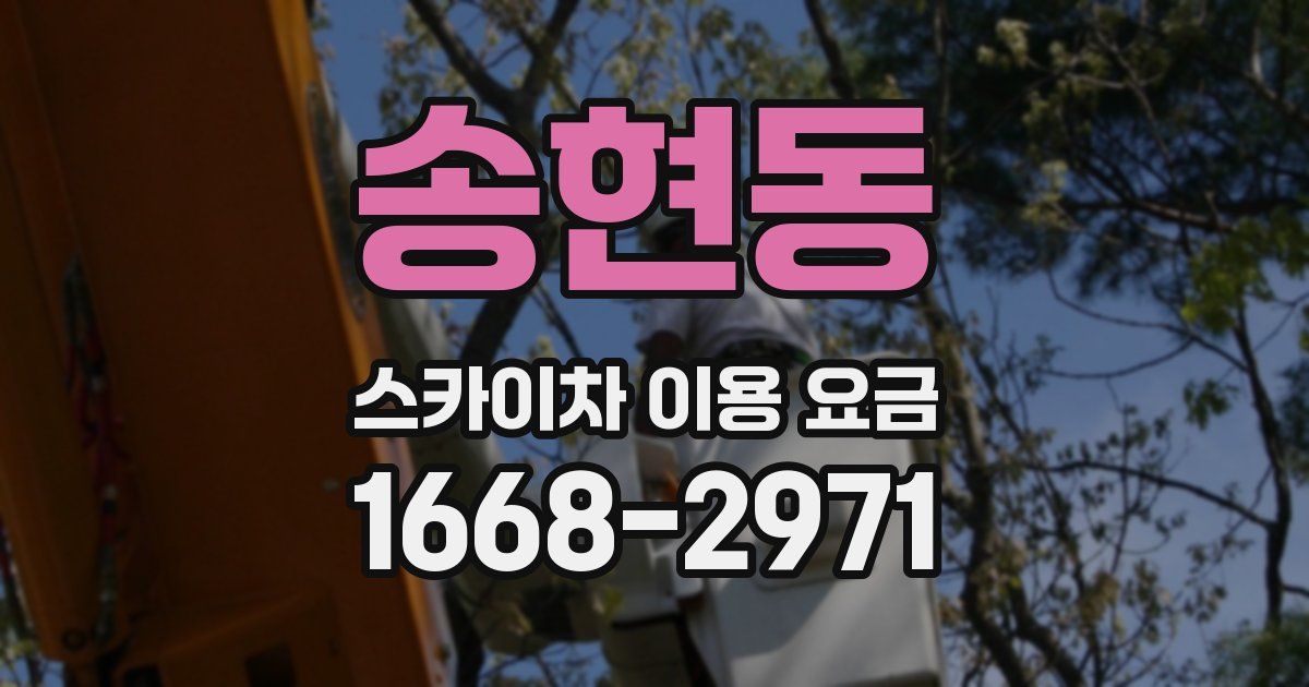 송현동 스카이차 이용 요금