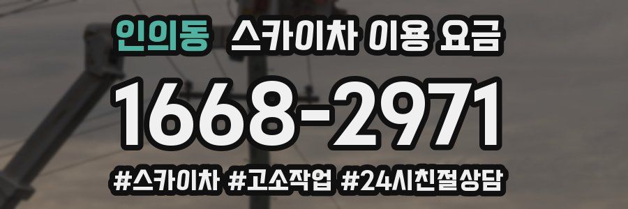인의동 스카이차 이용 요금