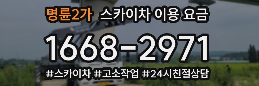 명륜2가 스카이차 이용 요금