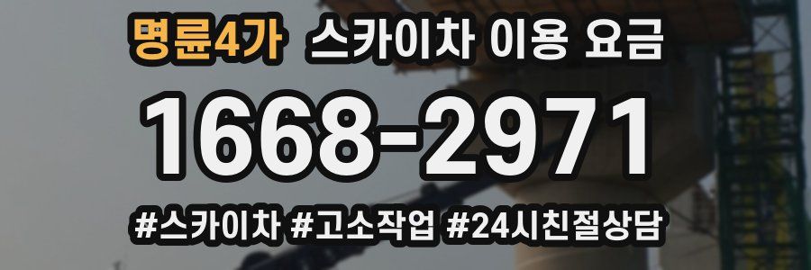 명륜4가 스카이차 이용 요금