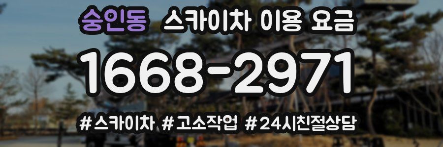 숭인동 스카이차 이용 요금