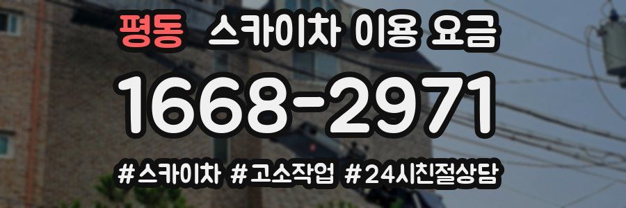 평동 스카이차 이용 요금