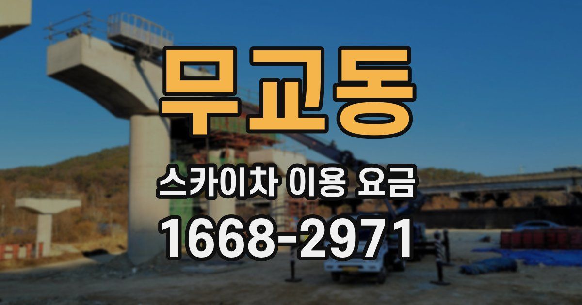 무교동 스카이차 이용 요금
