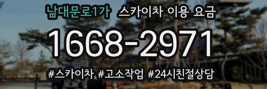 남대문로1가 스카이차 이용 요금