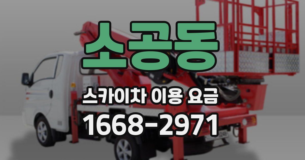 소공동 스카이차 이용 요금