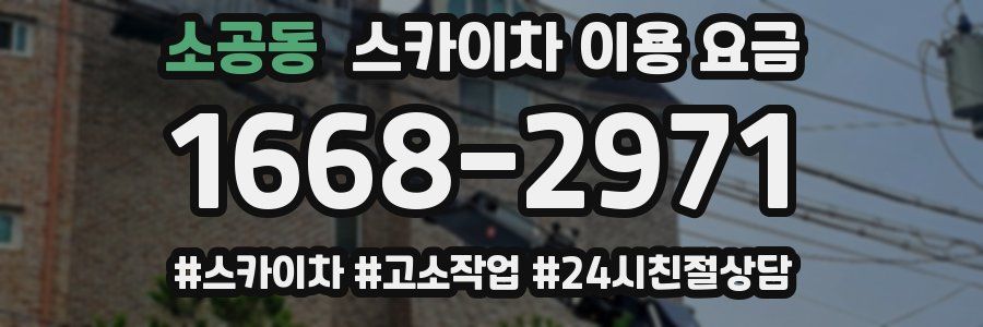 소공동 스카이차 이용 요금