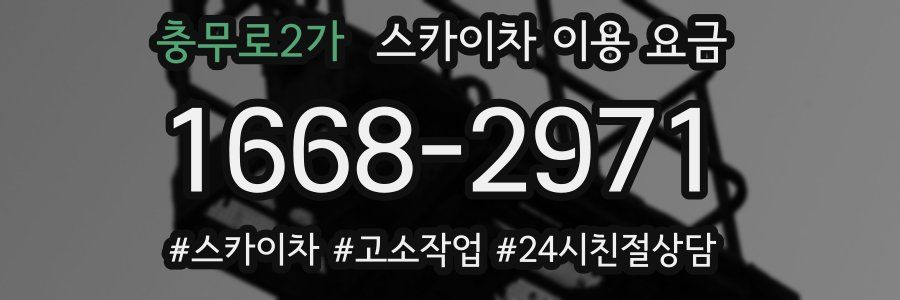 충무로2가 스카이차 이용 요금