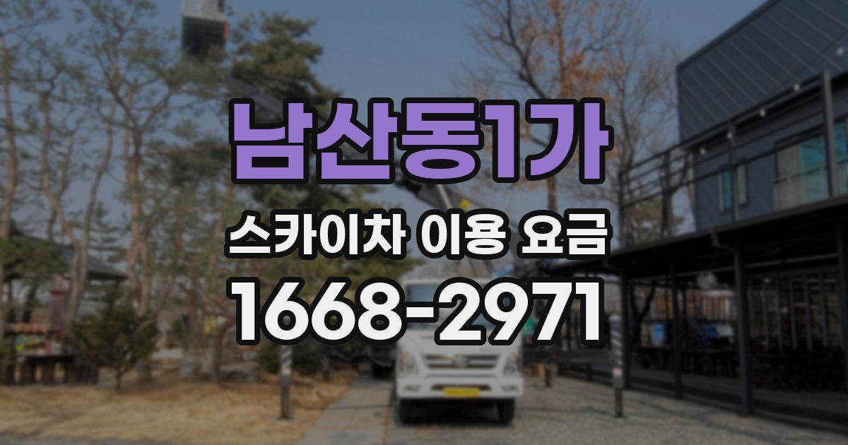 남산동1가 스카이차 이용 요금