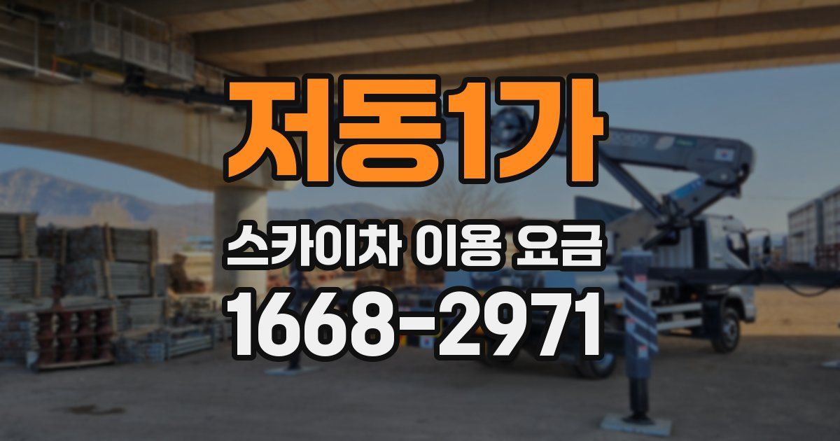 저동1가 스카이차 이용 요금