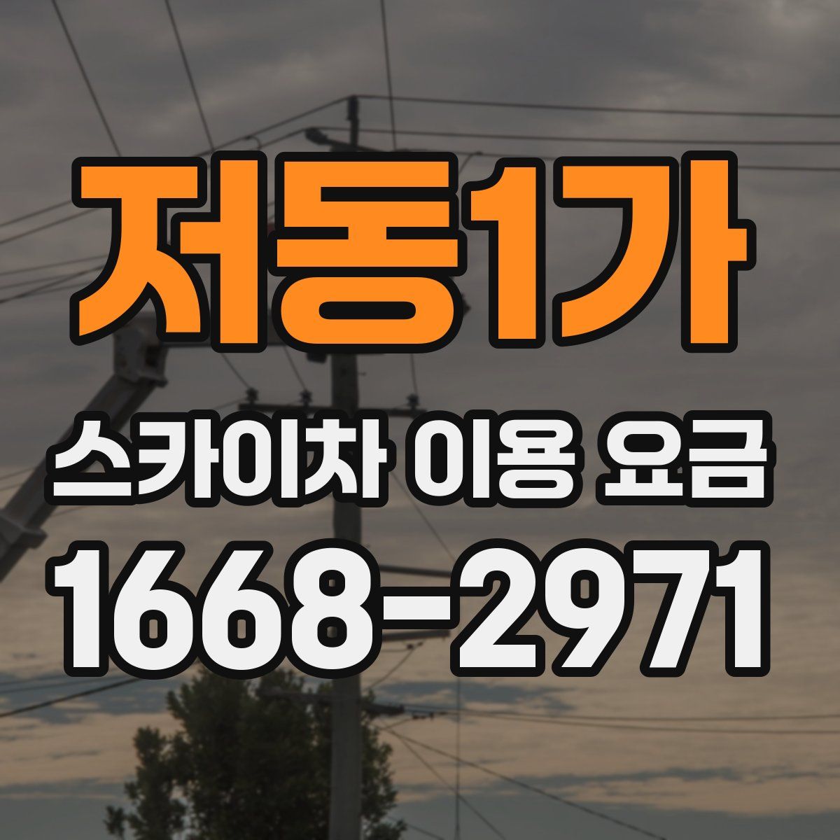 저동1가 스카이차 이용 요금