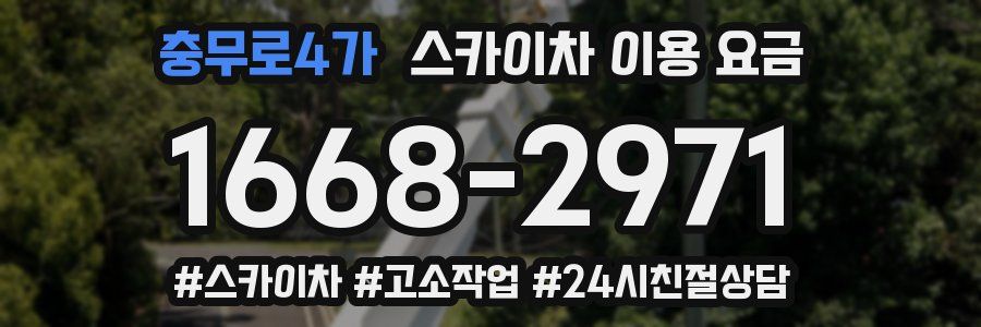 충무로4가 스카이차 이용 요금